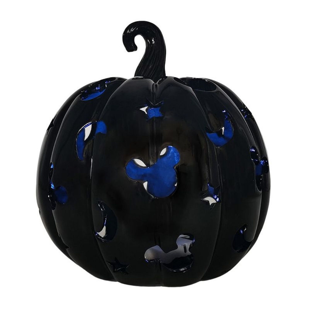 NWT Disney Reg. Mickey Mouse LED Pumpkin Decor by Celebrate Together Black